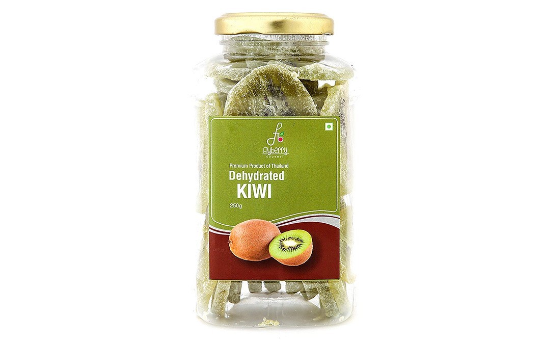 Flyberry Gourmet Dehydrated Kiwi    Plastic Jar  250 grams